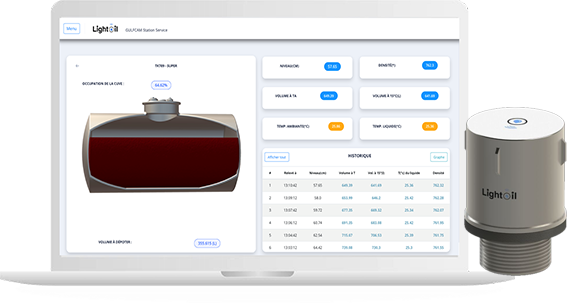 LightOil cuves connectées Oil Gaz